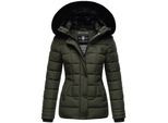 MARIKOO Damen Outdoor Winter Steppjacke mit abnehmbarer Kapuze Qesraa