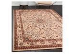 Orientteppich Orientalisch Vintage Teppich Kurzflor Wohnzimmerteppich Beige