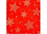 Servietten Papstar "Christmas Shine", 20 Stück, 3-lagig, 1/4-Falz, 330 x 330 mm, rot