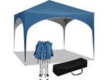 Woltu Pavillon, Pop-Up wasserdicht Sonnenschutz aus Oxford 3x3m, blau