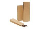 ratioform Blockbodenbeutel, aus Kraftpapier, Pergamentersatz, LxB 250 x 80 mm, VE 500 Stk