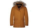 TROLLKIDS - Wintermantel OSLO COAT XT mit Kunstfellbesatz in caramel/salmon, Gr.140