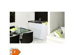 Respekta Miniküche PANTRY100SV weiß Duokochfeld