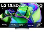 LG OLED65C37LA OLED-Fernseher (165 cm/65 Zoll, 4K Ultra HD, Smart-TV, OLED evo, bis zu 120 Hz, α9 Gen6 4K AI-Prozessor, Twin Triple Tuner), schwarz