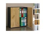 VCM Aktenschrank mit Drehtüren Lona 2 Fächer