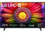 LG 43UR80006LJ LED-Fernseher (109 cm/43 Zoll, 4K Ultra HD, Smart-TV, UHD,α5 Gen6 4K AI-Prozessor,HDR10,AI Sound Pro,Filmmaker Mode), schwarz