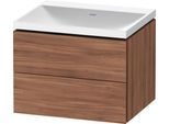 Duravit L-Cube c-shaped Set wandhängend Nussbaum Matt 600x480x480 mm - LC6950N79790000 LC6950N79790000
