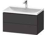 Duravit L-Cube c-shaped Set wandhängend Graphit Supermatt 800x480x480 mm - LC6951O80800000 LC6951O80800000