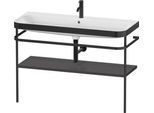 Duravit Happy D.2 Plus c-bonded Set mit Metallkonsole Graphit Supermatt 1175x490x850 mm - HP4739O808 HP4739O80800000