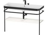 Duravit Happy D.2 Plus c-bonded Set mit Metallkonsole Weiß Hochglanz 1175x490x850 mm - HP4739E222200 HP4739E22220000