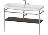 Duravit Happy D.2 Plus c-shaped Set mit Metallkonsole Nussbaum gebürstet Matt 1175x490x850 mm - HP48 HP4839E69690000
