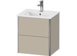 Duravit XSquare Waschtischunterbau wandhängend Taupe Seidenmatt 510x418x560 mm - XS430606060 XS430606060