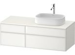 Duravit Zencha Konsolenwaschtischunterbau wandhängend Weiß n/a & Supermatt 1300x550x442 mm - ZE48270 ZE4827064840000