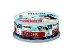 Philips DR8I8B25F - 25 x DVD+R DL - 8.5 GB (240 Min.) 8x - mit Tintenstrahldrucker bedruckbare Oberfläche - Spindel
