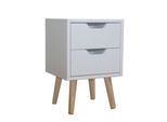 HTI-Living Nachtschrank 2 Schubladen Thekla 2945
