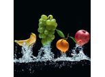 Reinders! Glasbild »Frucht Splash Traube«