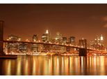Papermoon Fototapete »Brooklyn Bridge bei Nacht«