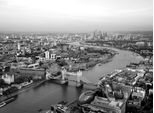 Papermoon Fototapete »London Schwarz & Weiss«