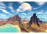 Papermoon Fototapete »PLANETEN-FUTURISTISCH WELTRAUM MOND GALAXIE UNIVERSUM«