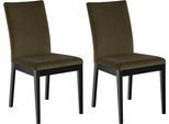 Home affaire Stuhl »Dendres«, (Set), 2 St., Luxus-Microfaser
