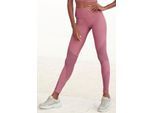 LASCANA ACTIVE Leggings pink Gr. 40/42 für Damen. Mit Logodruck. Figurbetont