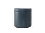 Design Letters - Travel Life Thermo Lunch Box large, Life / royal blue