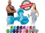 Miweba Sports Gymnastikhanteln 2er-Set NKH100, bodenschonend, 0,5-10 kg, Anti-Rutsch-Oberfläche (Türkis, 2x 4,0 Kg)