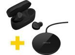 Jabra Connect 5t (Elite 5 + Wireless Charging Pad) wireless In-Ear-Kopfhörer (Active Noise Cancelling (ANC), Alexa, Google Assistant, Siri, Bluetooth), schwarz