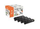 Peach HP 054 4 Toner (bk, c/m/y) ersetzt Canon CRG-054, 3024C002, 3023C002, 3022C002, 3021C002 für z.B. Canon iSENSYS LBP -620 (wiederaufbereitet)