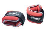 Christopeit Sport® Gewichtsmanschette Gewichtsmanschette 2 x 1,0 kg, (Set), rot|schwarz