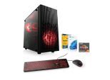 CSL Levita L8510 Gaming-PC (AMD Ryzen 5 4500, GeForce RTX 3060, 16 GB RAM, 500 GB SSD, Luftkühlung), schwarz