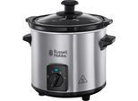 RUSSELL HOBBS Schongarer Compact Home MINI 25570-56, 93 W, 2 l Fassungsvermögen, ideal für den Single Haushalt, schwarz|silberfarben