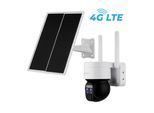LUVISION 4G / LTE DUO PTZ Solar Überwachungskamera Kamera für SIM Karte 12x opt. Zoom Sirene