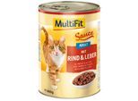 MultiFit Adult Sauce Rind & Leber 6x400 g