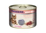 PREMIERE Meat Menu Kitten Rind & Putenherzen 6x200 g