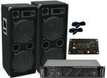 DSX DSX PA-SET 50 Anlage DJ 3Wege 4 x 30 cm Bass USB Musikanlage 3000 Watt Stereo Party-Lautsprecher (1000 W)