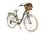 MILORD BIKES Cityrad Milord City Fahrrad Weidenkorb Damen