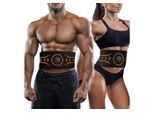 Aoucheni EMS-Bauchmuskeltrainer EMS Bauchtrainer, EMS Trainingsgerät, Bauchmuskel Gürtel, (für Männer und Frauen, Bauch Trainingsgerät für Zuhause), Stimulationsgerät Bauchmuskeln, Bauchmuskeltrainer, schwarz