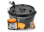 Petromax Schmortopf Feuertopf Dutch Oven ft9 mit Füssen 8-14 Personen 7