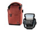 Hama Kameratasche Kamera-Tasche Rot Foto-Tasche Universal, Case Schultergurt Tragegriff Zubehör-Fächer Digitalkamera Systemkamera, rot