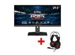 MSI Optix MAG301RF Gaming-LED-Monitor (75 cm/29,5 ", 2560 x 1080 px, WFHD, 1 ms Reaktionszeit, 200 Hz, Rapid IPS, 3 Jahre Herstellergarantie, höhenverstellbar, USB-C), schwarz