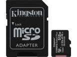 Kingston Canvas Select Plus microSD 512GB + ADP Speicherkarte (512 GB, UHS-I Class 10, 100 MB/s Lesegeschwindigkeit), schwarz