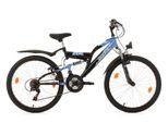 KS Cycling Kinderfahrrad Mountainbike Fully 24'' Zodiac