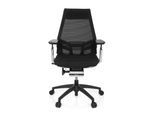 hjh OFFICE Profi Bürostuhl GENIDIA SMART BLACK CM Netzstoff mit Armlehnen