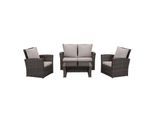 4-Sitzer Lounge Set Polyrattan -versch. Ausführungen