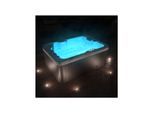 TroniTechnik® Outdoor Whirlpool LEVANZO, 2,2kW Pumpe, 3kW Heizung - 190 x 135 x 77cm - Inkl. Heizung, 41 Massagedüsen