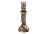 Chic Antique Kerzenständer Glas antique Kupfer, H23/D8,5 cm antique kupfer