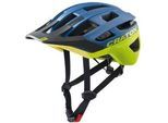 Fahrradhelm CRATONI "AllRace" Gr. 52, blau (blau, gelb matt), Helme, 52/57 Kopfumfang: 52cm - 57cm, matt