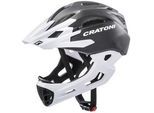 Bike Cross Helm CRATONI "MTB-Fahrradhelm C-MANIAC" Gr. 56, schwarz (schwarz, weiß matt), Helme, 56/58 Kopfumfang: 56cm - 58cm
