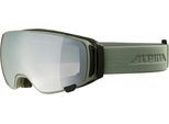 ALPINA Skibrille "Double Jack Mag Q", abnehmbare Zusatzscheibe, grau, OneSize